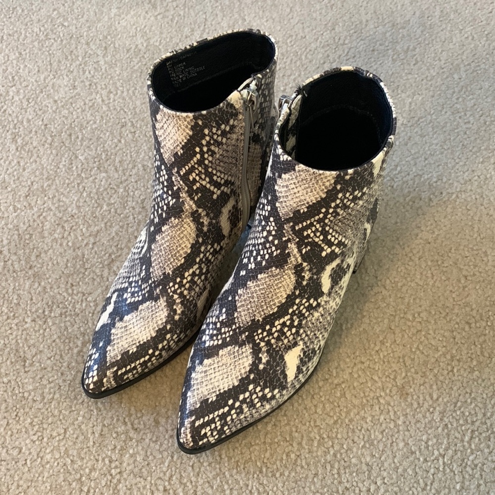 Madden Girl Snakeskin Booties